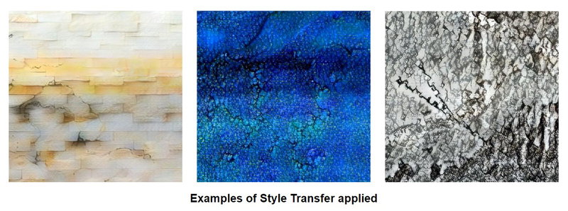 Synthetic crack images after style transfer