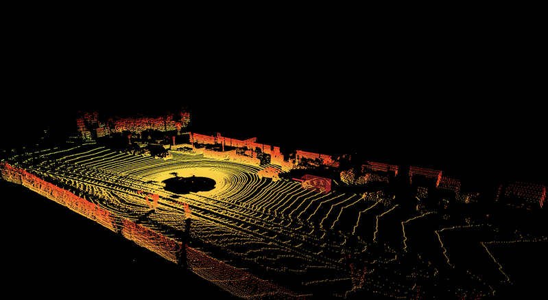 3D bounding box of an object in a point cloud