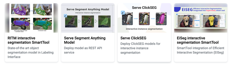 SOTA interactive segmentation models in Supervisely